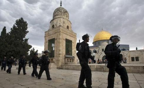 قوات الاحتلال الإسرائيلي في محيط الأقصى -ارشيف-