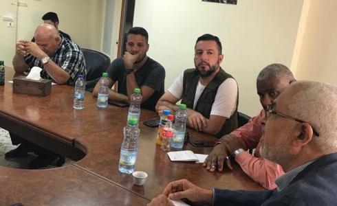 لقاء سليم البرديني مع وفد برازيلي في رام الله