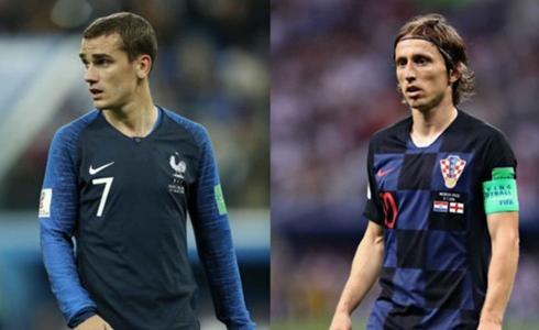 نهائي مونديال روسيا كأس العالم بين منتخبي فرنسا وكرواتيا