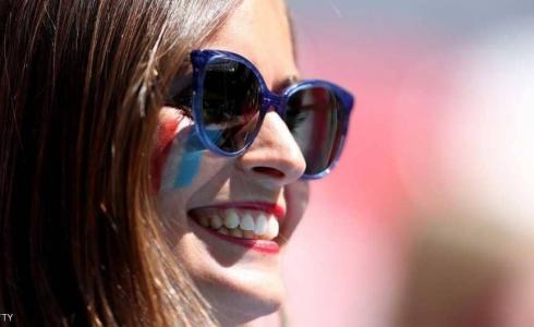 مشجعة في مونديال روسيا 2018