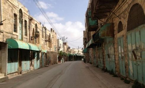 اغلاق المحال التجارية في الخليل - ارشيف