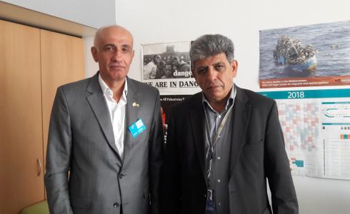 أبو نحل يجتمع مع رئيس لجنة فلسطين في البرلمان الأوروبي