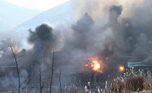 شاهد بعد قطعها العلاقات كوريا الشمالية تفجر مكتب الاتصال بجارتها الجنوبية