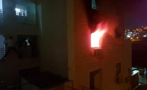 وفاة طفلين وإصابة أخرى عقب إندلاع حريق في بيتارعيليت