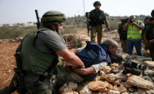 15 صحفياً معتقلاً في سجون الاحتلال  