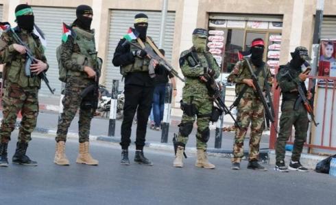 عناصر من فصائل المقاومة الفلسطينية في غزة - ارشيف