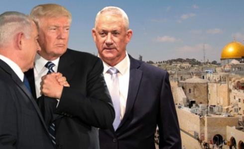 بيني غانتس وبنيامين نتنياهو ودونالد ترامب -توضيحية-