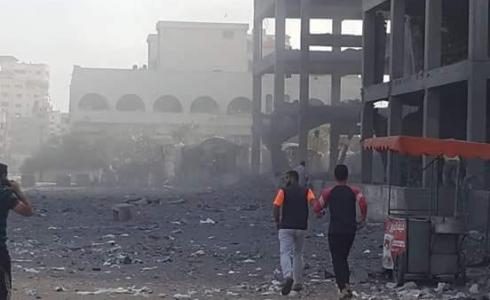 قصف إسرائيلي على مبنى الكتيبة غرب غزة - أرشيفية