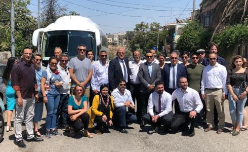 لقاء الوفد الفرنسي مح محافظ القدس