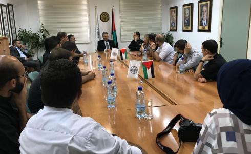 جامعة القدس تستقبل وفداً من المعهد السمنير التابع لبطريركية القدس اللاتينية