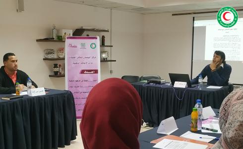 الهلال الأحمر تنفذ يوم تدريبي لطاقم البيلسان في غزة اليوم