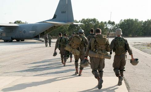 خلال مناورة الجيش الإسرائيلي العسكرية اليوم