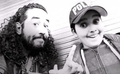 الفنان طارق البخاري وابنه