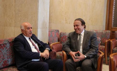 الرجوب يلتقي رئيس الاتحاد المصري لـلعبة الدارتس