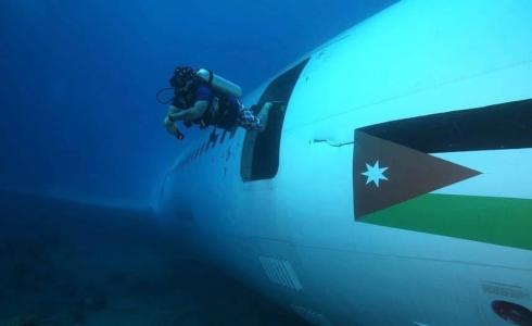 اول رحلة غوص إلى طائرة خليج العقبة