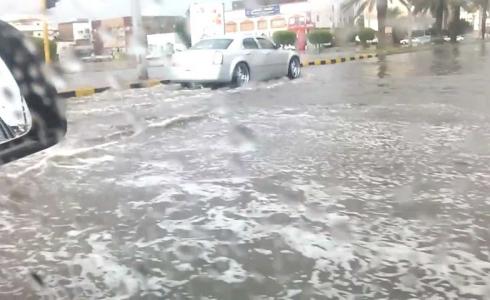  السيول في ينبع بـ السعودية