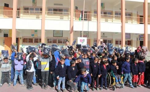 حملة دفا وعفا  لطلاب المرحلة الابتدائية في قرية أم النصر شمال قطاع غزة