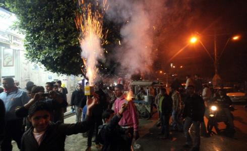 الالعاب النارية خلال الاعلان عن نتائج الثانوية العامة