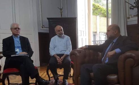 لقاء رئيس أساقفة البرازيل بقاضي قضاة فلسطين