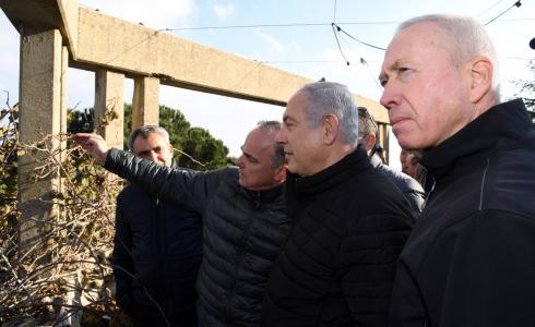  نتنياهو خلال جولة على الحدود الشمالية برفقة وزراء الكابينت