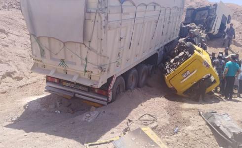 مصرع 6 أشخاص من عائلة واحدة جراء حادث تصادم بالعقبة الأردنية