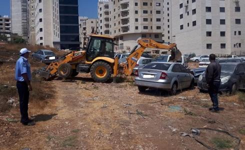 الشرطة تتلف 92 مركبة غير قانونية في ضواحي القدس