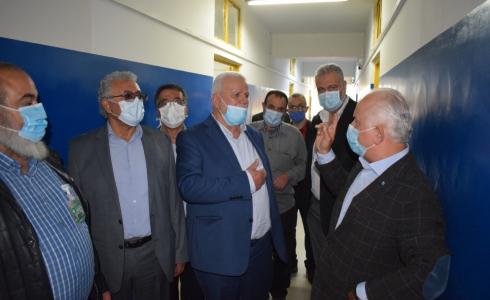 قيادة منظمة التحرير تشارك الأونروا افتتاح مركز الحجر الصحي في لبنان