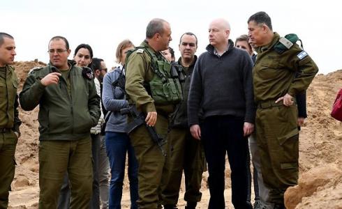 جيسون غرينبلات على حدود غزة مع قيادة الجيش الاسرائيلي