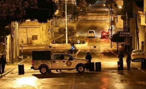 حاجز ليلي للشرطة الفلسطينية بالضفة الغربية