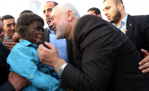 إسماعيل هنية رئيس المكتب السياسي لحركة حماس من الحدود الشرقية لجباليا اليوم