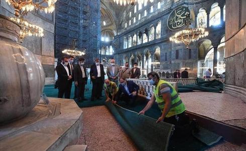 تركيا: استمرار الاستعدادات لإقامة أول صلاة جمعة في مسجد آيا صوفيا