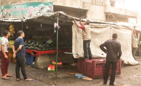 سوق في خانيونس