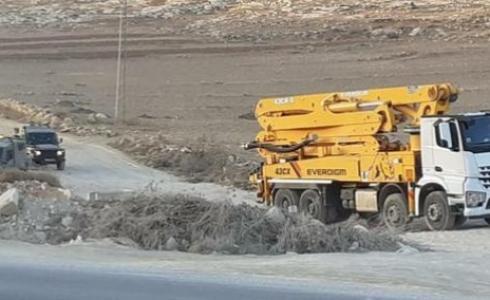 وفاة نبيلة إبراهيم دراوشة دهسا بمضخة باطون في طوباس