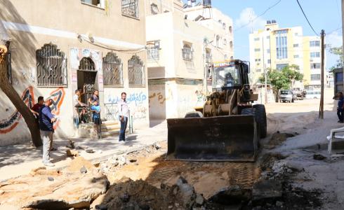 مواءمة شارع في حي الامل