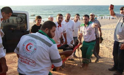  الخدمات الطبية تتعامل مع 27 إصابة ضمن فعاليات مسيرات العودة الكبري