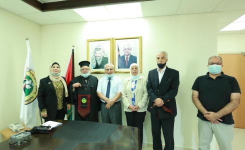 وفد حركة فتح ورئيس جامعة القدس المفتةحى- رام الله
