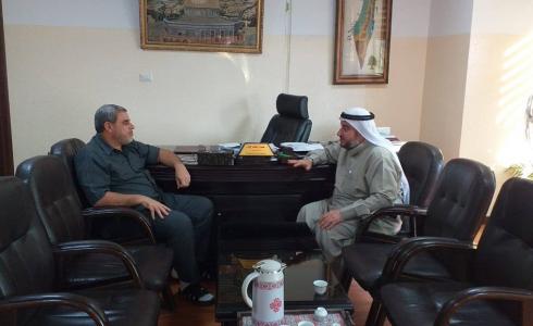 النائب الشرافي يلتقي برئيس بلدية جباليا النزلة