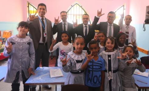  افتتاح مشروع إعادة تجهيز وتهيئة الغرف الصفية لمدرسة بيسان