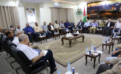 اجتماع الفصائل مع الوفد الأمني المصري في غزة اليوم