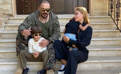الفنان رامي عياش وأسرته