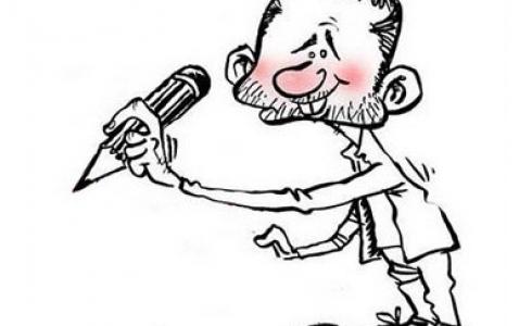 رسام كاريكاتير - توضيحية