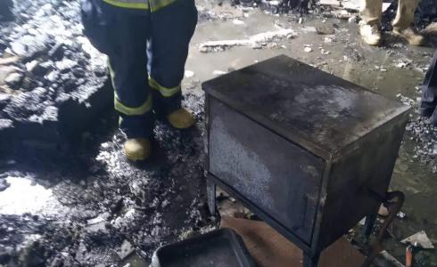 حريق في منزل ببلدة الغصون- طولكرم