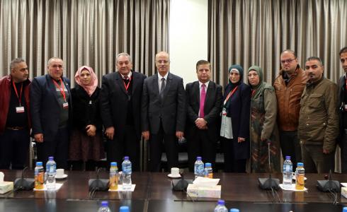 الحمد الله يستقبل وفدا من نقابة التمريض