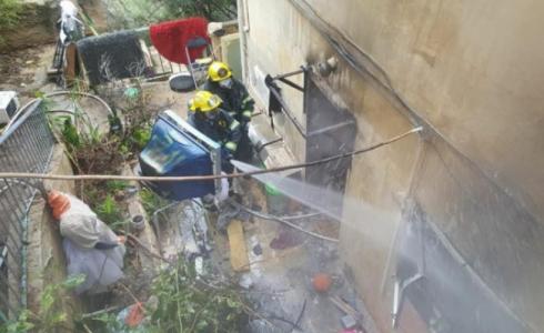 إصابة 10 أثر استنشاقهم الدخان في حريق بالقدس