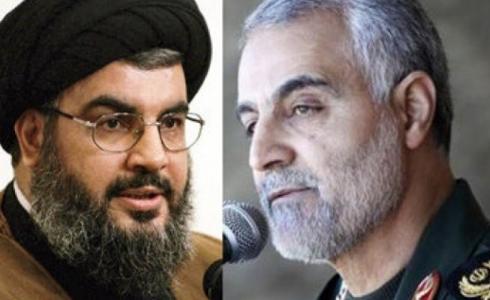حسن نصرالله وقائد فيلق القدس الإيراني قاسم سليماني
