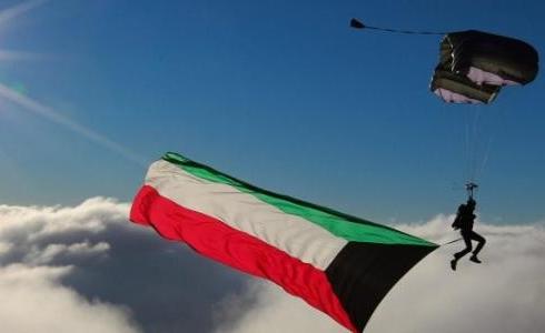 علم الكويت في العيد الوطني - ارشيفية-