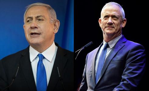 حزب الليكود بزعامة بنيامين نتنياهو وتحالف أزرق أبيض بقيادة بيني غانتس