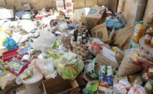 أغذية فاسدة تم ضبطها من قبل وزارة الاقتصاد الوطني.jpg