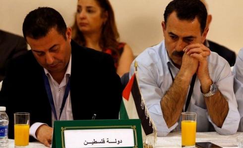 وفد الاتحاد الفلسطيني للاعلام الرياضي