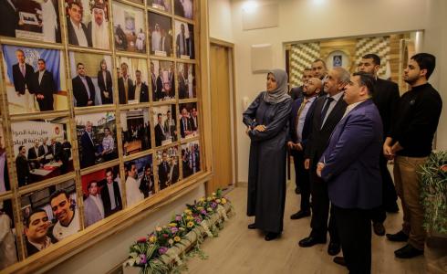 عبد السلام هنية عضو المجلس الأهلى للشباب والرياضة يستقبل الوفد الجنوب افريقي